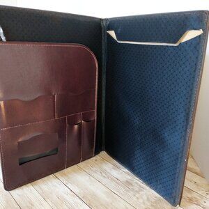 Hazel Vintage Portfolio Notepad Holder 90s Padfolio Professional Organizer Case